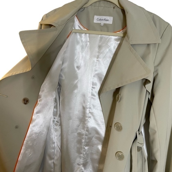 Calvin Klein Cream Trench Coat - XL - Picture 10 of 16